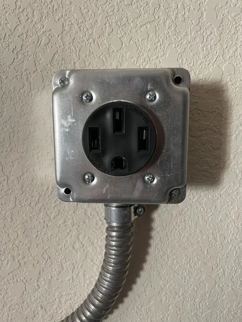 NEMA 14-50 outlet installed for Smart Home Electrical in On Top of the World